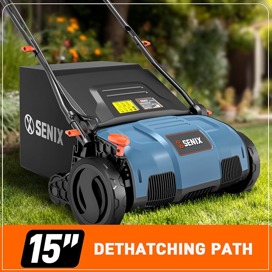 Amazon.com: SENIX 13 Amp 15-Inch 2-in-1 Electric Dethatcher